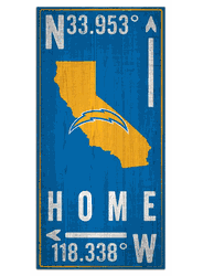 Los Angeles Chargers Coordinate 6x12 Sign