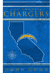 Los Angeles Chargers Coordinates 17x26