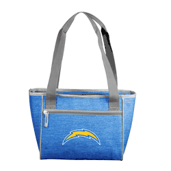 Los Angeles Chargers Crosshatch 16 Can Cooler Tote