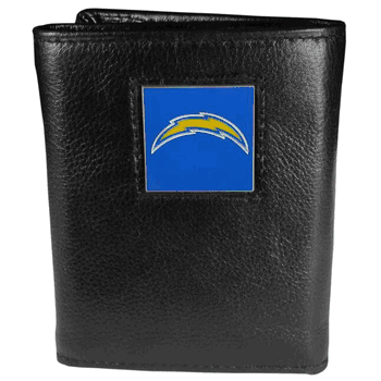 Los Angeles Chargers Deluxe Leather Tri-fold Wallet