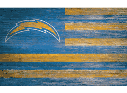 Los Angeles Chargers Distressed Flag 11x19