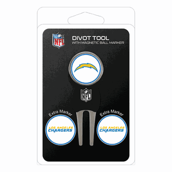 Los Angeles Chargers Divot Tool Pack - Signature tool w/ 3 markers