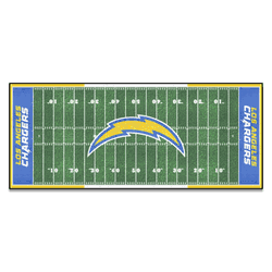 Los Angeles Chargers Field Runner Mat - 30in. x 72in.