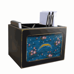 Los Angeles Chargers Floral Desktop Organizer
