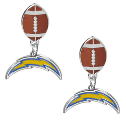 Los Angeles Chargers Football Stud Earrings