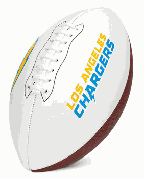 Los Angeles Chargers Franklin NFL Team Signature Autograph White Panel Football