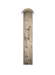 Los Angeles Chargers Growth Chart Sign 6x36