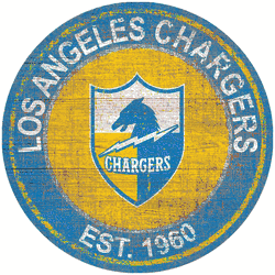 Los Angeles Chargers Heritage Logo Round Sign