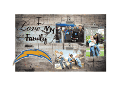Los Angeles Chargers I Love my Family Clip Frame