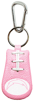 Los Angeles Chargers Keychain Football Pink CO