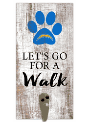 Los Angeles Chargers Leash Holder 6x12 Sign