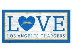 Los Angeles Chargers Love 6x12 Sign