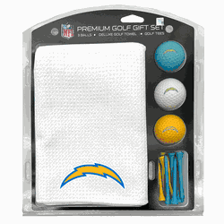 Los Angeles Chargers Microfiber Towel Gift Set - 16 x 40 (White)