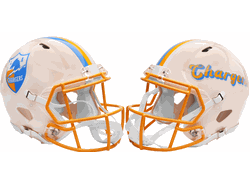Los Angeles Chargers NFL Full Size Authentic Speed Football Helmet RETRO