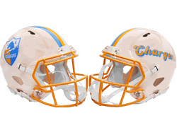 Los Angeles Chargers NFL Full Size Replica Speed Football Helmet RETRO