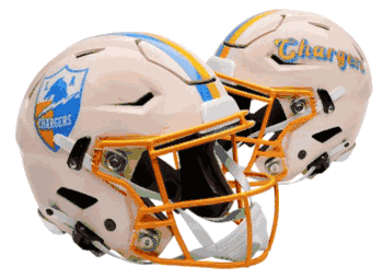 Los Angeles Chargers NFL Full Size SPEEDFLEX Authentic Speed Football Helmet RETRO