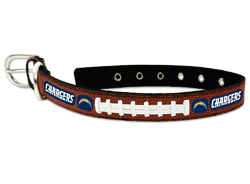 Los Angeles Chargers Pet Collar Leather Classic Football Size Large