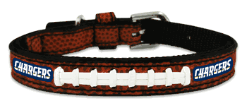 Los Angeles Chargers Pet Collar Leather Classic Football Size Toy CO