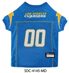 Los Angeles Chargers Pet Mesh Jersey - Medium