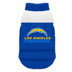 Los Angeles Chargers Pet Parka Puff Vest XL