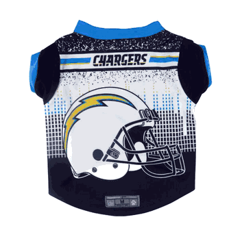 Los Angeles Chargers Pet Performance Tee Shirt Xtra Large
