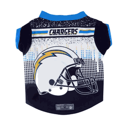 Los Angeles Chargers Pet Performance Tee Shirt Xtra Large