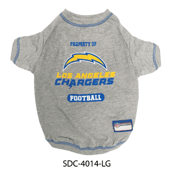Los Angeles Chargers Pet Tee Shirt Large