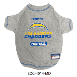 Los Angeles Chargers Pet Tee Shirt - Medium