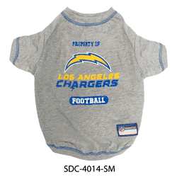 Los Angeles Chargers Pet Tee Shirt Small