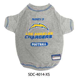 Los Angeles Chargers Pet Tee Shirt X-Small
