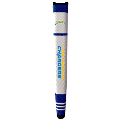 Los Angeles Chargers Putter Grip (White with colored stripes)
