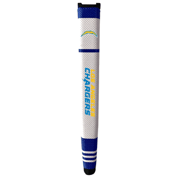 Los Angeles Chargers Putter Grip (White with colored stripes)