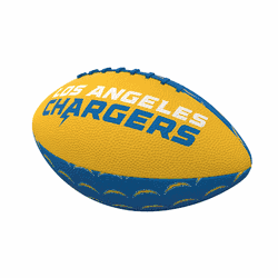 Los Angeles Chargers Repeating Mini-Size Rubber Football
