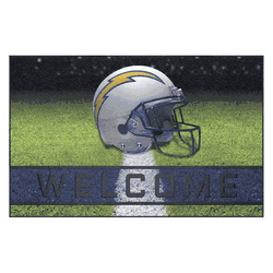 Los Angeles Chargers Rubber Door Mat - 18in. x 30in.