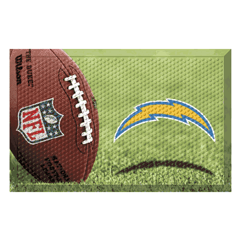 Los Angeles Chargers Rubber Scraper Door Mat