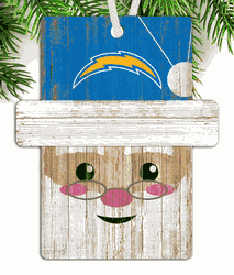 Los Angeles Chargers Santa Ornament
