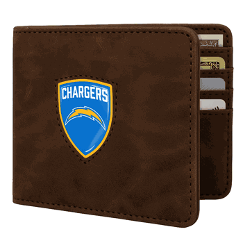 Los Angeles Chargers Shield Wallet - Brown