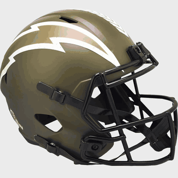 Los Angeles Chargers Speed Replica Full Size Football Helmet SALUTE TO SERVICE