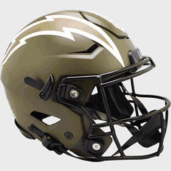 Los Angeles Chargers SpeedFlex Full Size Football Helmet SALUTE TO SERVICE
