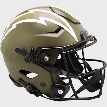 Los Angeles Chargers SpeedFlex Full Size Football Helmet SALUTE TO SERVICE