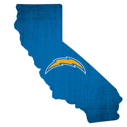 Los Angeles Chargers Team Color Logo State Sign