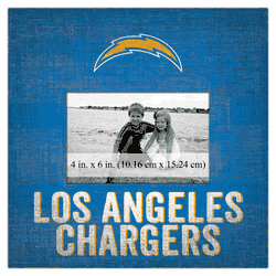 Los Angeles Chargers Team Name 10"x10" Picture Frame