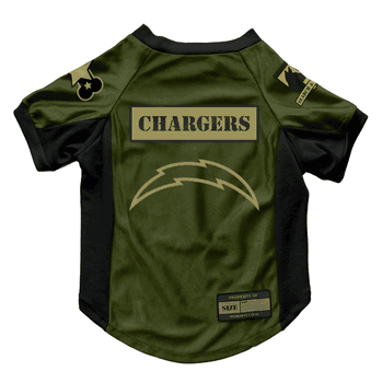 Los Angeles Chargers Valor Pet Stretch Jersey - Large