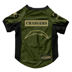 Los Angeles Chargers Valor Pet Stretch Jersey - Medium