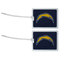 Los Angeles Chargers Vinyl Luggage Tag, 2pk