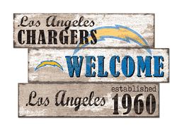 Los Angeles Chargers Welcome 3 Plank