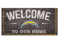 Los Angeles Chargers Welcome Distressed 6 x 12