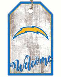 Los Angeles Chargers Welcome Team Tag 11x19 Sign