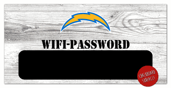 Los Angeles Chargers Wifi Password 6x12 Sign