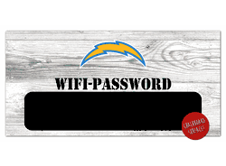 Los Angeles Chargers Wifi Password 6x12 Sign